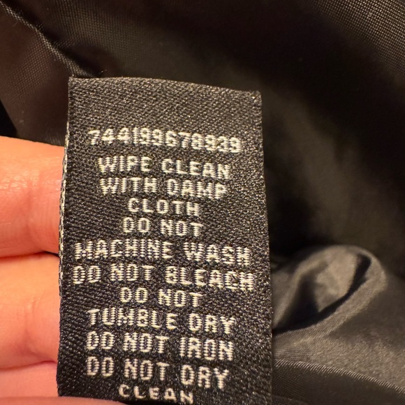 Faux Leather Moto Jacket Large Excellent Condition! - Picture 10 of 10